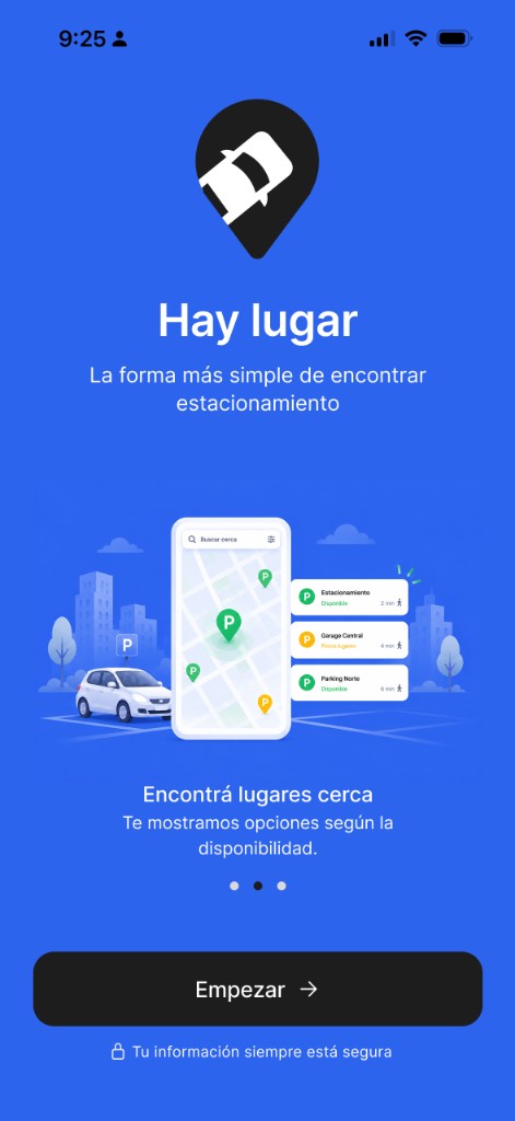 Onboarding — find nearby places