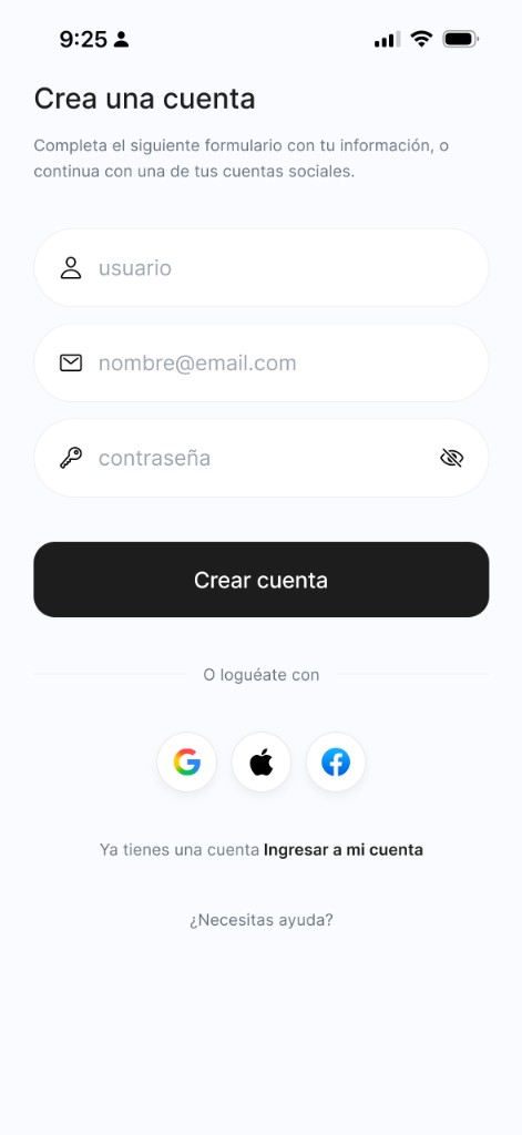 Login — social sign in