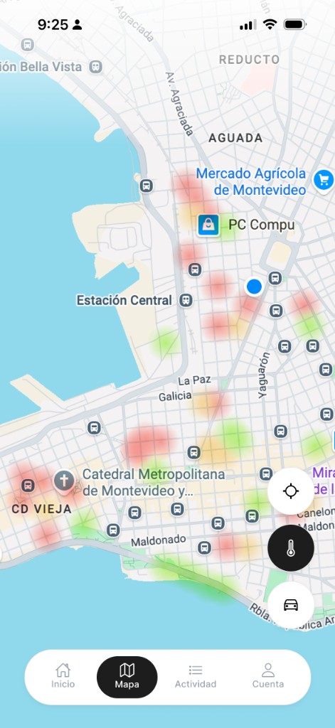 Map — availability heatmap