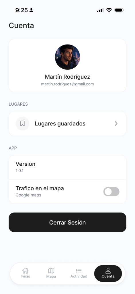 Account — profile and settings